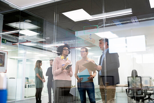 Multicultural Businesspeople Doing Brainstorming