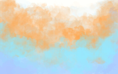 Background Watercolor Landscape, Watercolor Painting, Watercolor Sky, Watercolor Abstract, Watercolor Dreamscape.