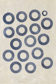 abstract paint for decoration with circles