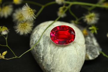 RUBY Red Gemstone Beauty Shot
