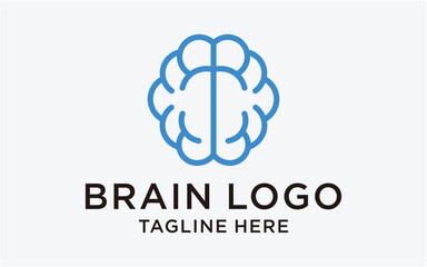 logo design brain abstract template line