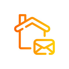 house gradient icon