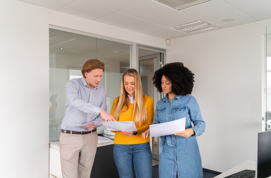 People Analysing Documents Indoors