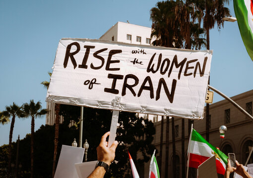 Free Iran Protest Sign 