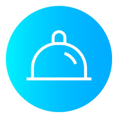 Food Circular gradient icon