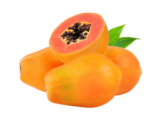 papaya isolated on transparent png