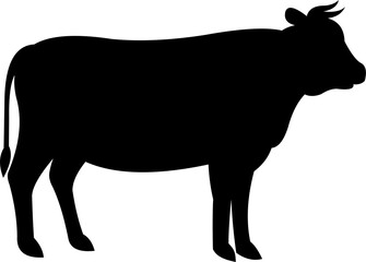 Cow png, cow monochrome png