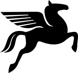 Pegasus png, pegasus monochrome png