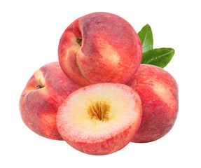 Peach isolated on transparent png