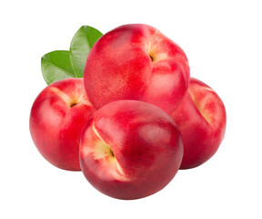 Nectarine fruit isolated on transparent png