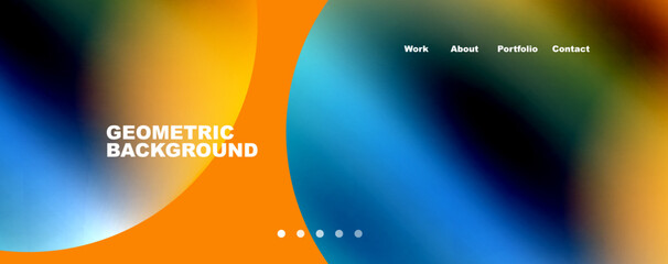 Naklejka premium Trendy simple circle gradient abstract background. Vector Illustration For Wallpaper, Banner, Background, Card, Book Illustration, landing page