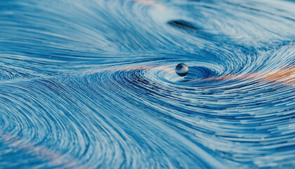 futuristic blue data lines 