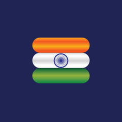 Creative social media templates for republic day