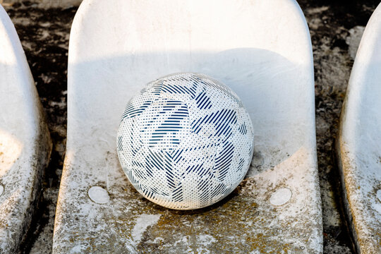 Soccer ball close-up