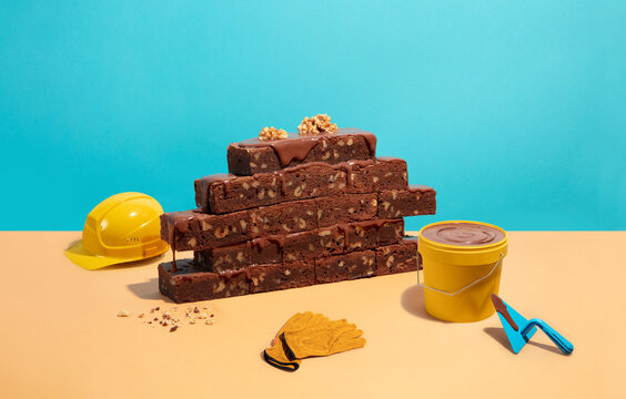 Brownie under construction