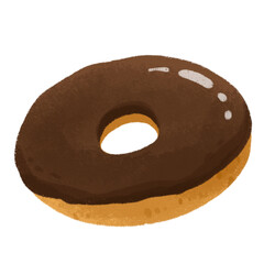 Cute bakery illustration food elements set collection