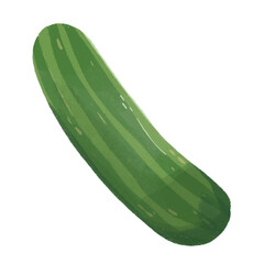 cucumber isolated on white background