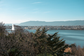 Vue sur Genève depuis Cologny
