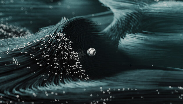 futuristic dark data lines 