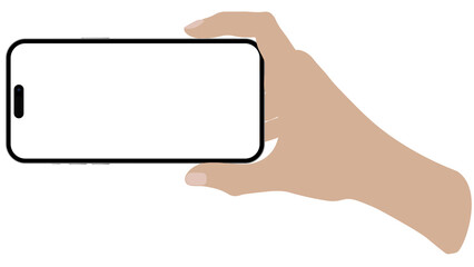 smart phone on hand transparent screen 14 new