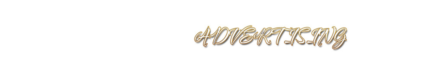 Naklejka premium Advertising word gold typography banner with transparent background 