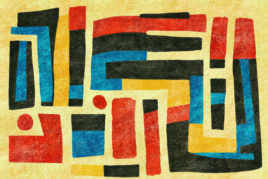 abstract colorful  painting for decoration