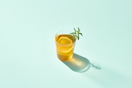 Cocktail Drinks with garnishes for winter seasonal alcoholic