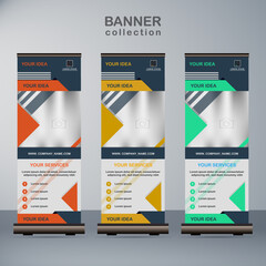 Obraz premium business roll up banner for all company