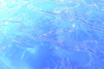 Quiet or calm turquoise crystal clear water surface.