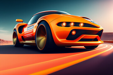 Obraz na płótnie Canvas The Future of Speed: Modern and Futuristic Cars