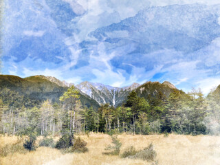 自然豊かな山の風景