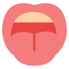 mouth flat icon