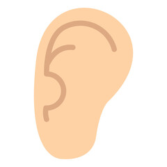 ear flat icon