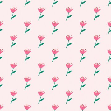 Flower pattern, spring illustration