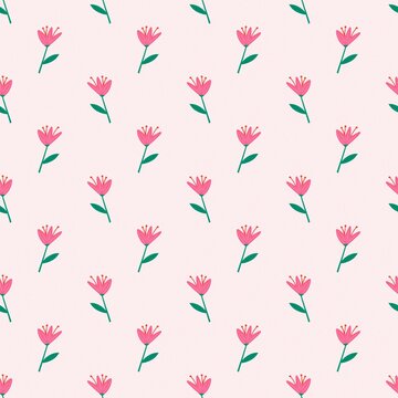 Flower pattern, spring illustration