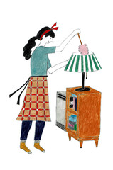 掃除　主婦と家事 © K.M.S.P.