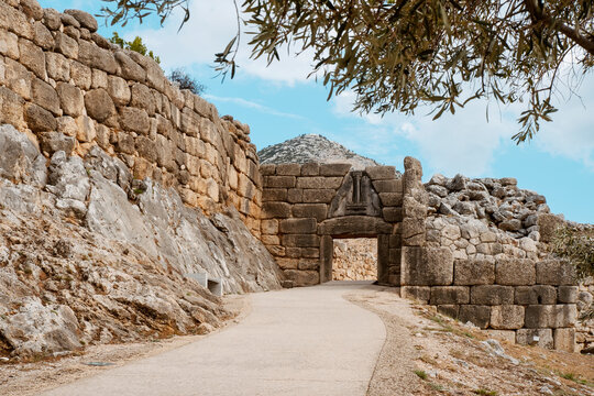 Lion Gate in Mycenae, Greece