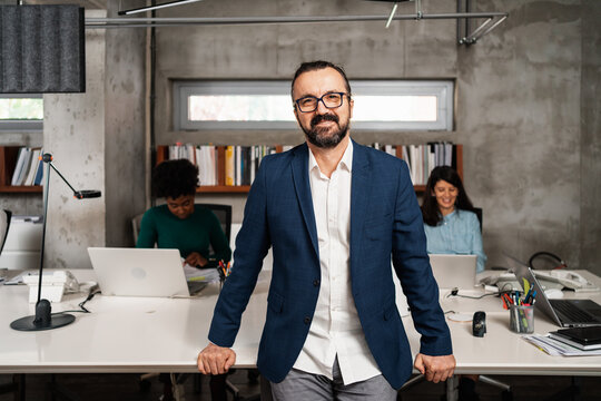 Portrait Of A Smiling Businessman In His 50s