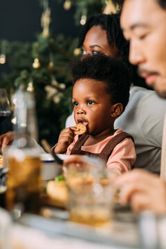 Little Boy Eating Cracker 