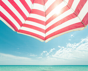 Minimal daydream summer beach scenery