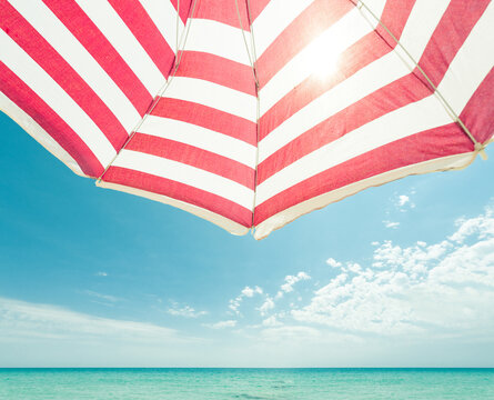 Minimal daydream summer beach scenery