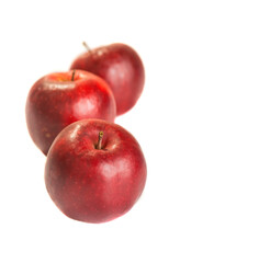 Drei rote Äpfel - isoliert