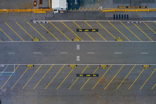 Industrial tarmac for large ship building industry