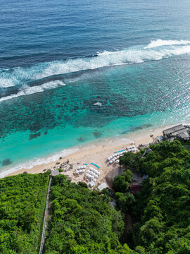 drone photography sunset views of uluwatu villas bali indonesia