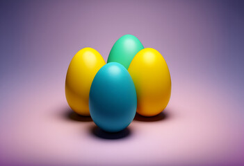 Ai-Generated Easter Egg Render: A Colorful, Creative, and Fun Holiday Decoration!