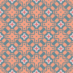 Abstract tileable geometric pattern. A seamless background, vintage texture.	