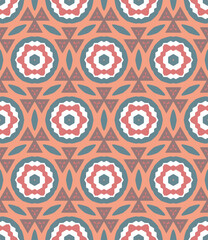 Abstract tileable geometric pattern. A seamless background, vintage texture.	