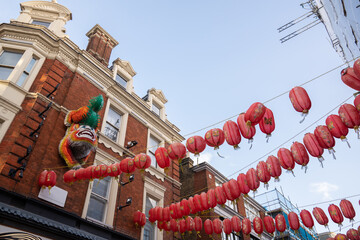 Many Sky Lanterns Hanging Above