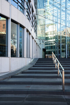 Entrance To Modern Office Building