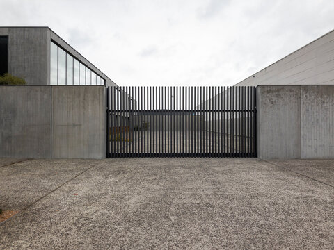 gate of industrial building